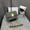 Balmain 1945 Soft Mini Bag Jacquard Monogram With OG Box & Dust Bag