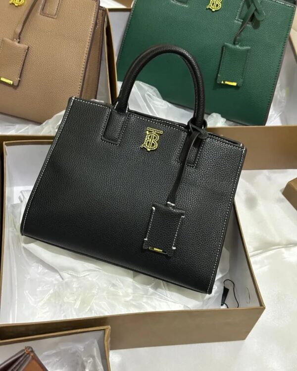 Burberry Frances Medium Satchel Bag With Og Box Dust Bag - Image 4