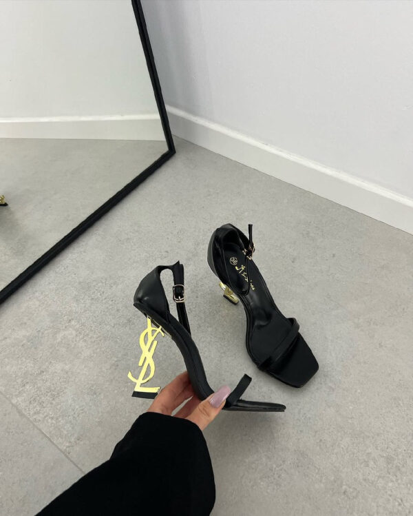 Ysl opyum premium heels in black gold - Image 6