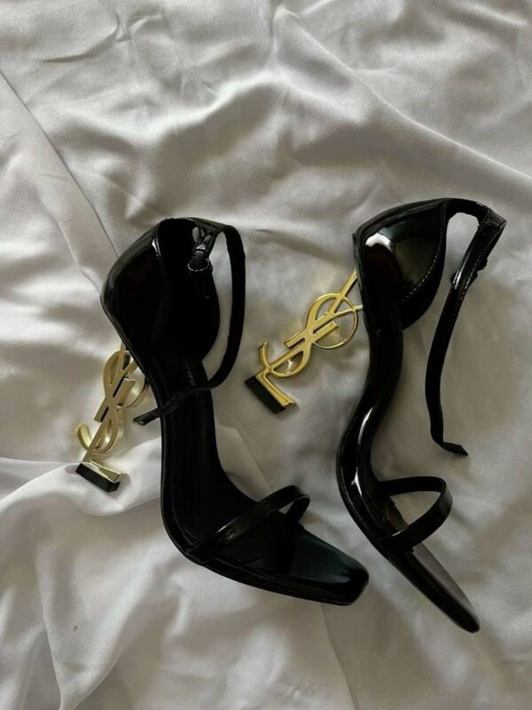 Ysl opyum premium heels in black gold - Image 3