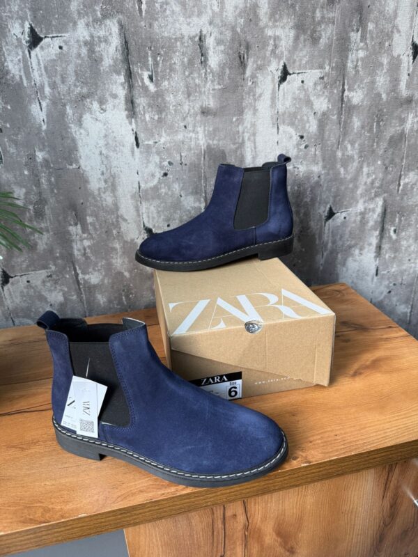 Zara chelsea boots suede premium 2