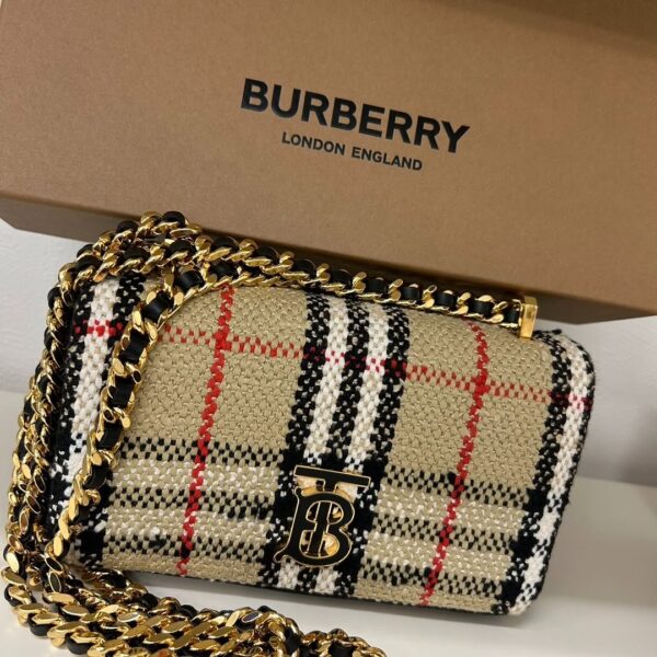 Burberry Lola London Check Crossbody Bag - Image 4