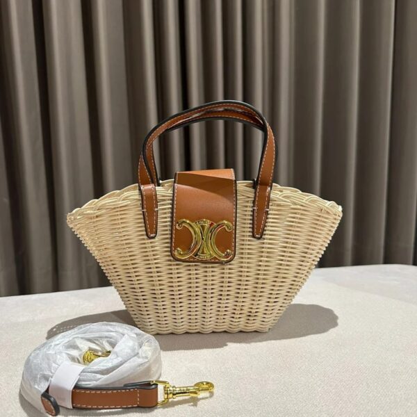 Celine Teen Triomphe Couffin Wicker With Dust Bag