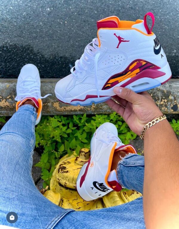 AIR JORDANS RETRO 6 JUMPMAN MVP WHITE RED - Image 3