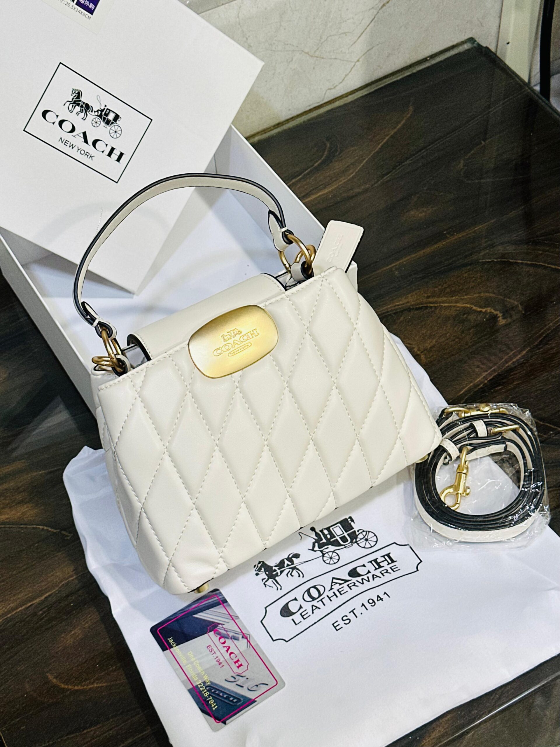 LATEST COACH ELIZA CARRYALL BAG