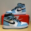 JORDAN 1 RETRO HIGH WHITE UNIVERSITY BLUE BLACK UNC